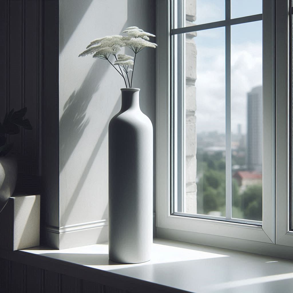 Slender bottle design vase