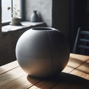 Four cross section vase