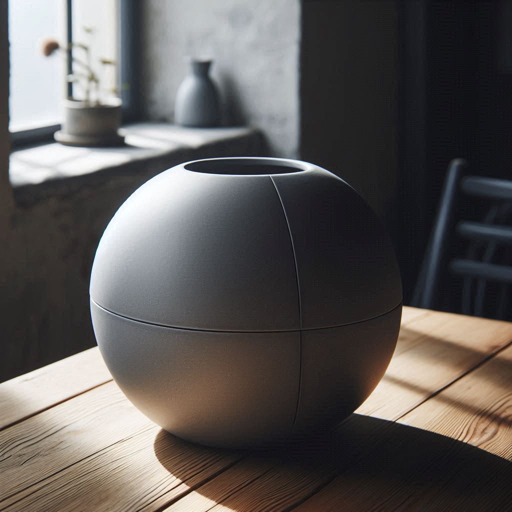 Four cross section vase