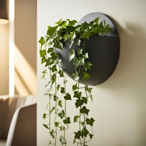 Wall hanging planter round